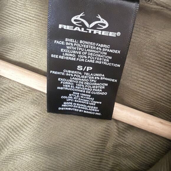 Scent Control Camo Lightweight Jacket Mens S/M Realtree Waterproof Hunting New - Picture 3 of 7